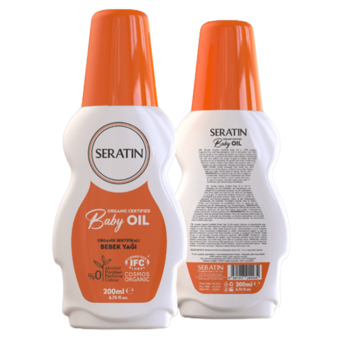 Organic Certified 200ml Baby Oil